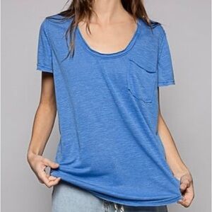 NWOT POL Blue Women's Tshirt Top Size S